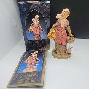 1998 Membership Only Fontanini Nativity Hannah w/box story card Preview Edition